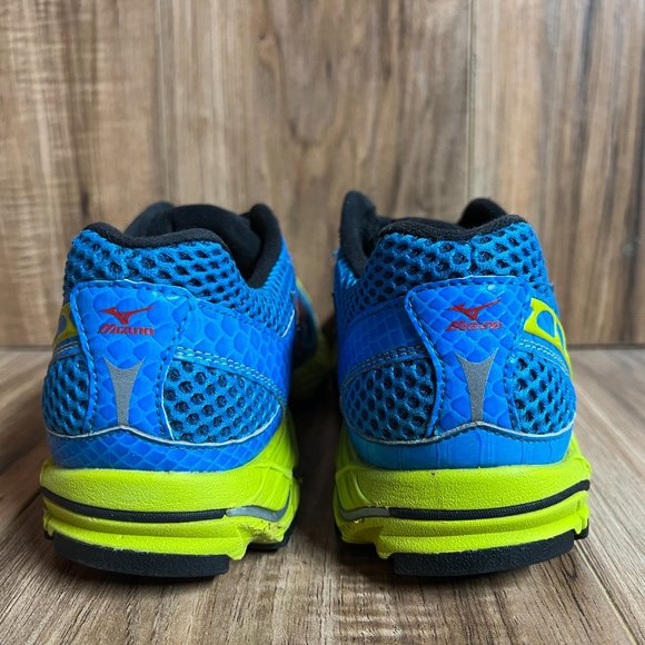 Mizuno Wave Ascend 7 Womens Running Shoes Blue Red Yellow Athletic Size 8.5 - Picture 6 of 8